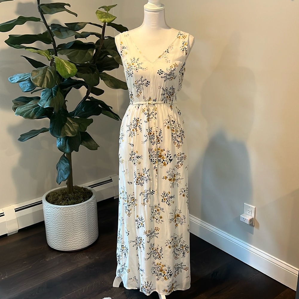 Lucky Brand Maxi Drawstring Dress, size XSP